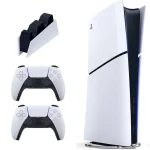 کنسول بازی سونی ریجن اروپا  2016 PlayStation 5 Slim Digital +دسته اضافه سفید پک اروپا + پایه شارژر اصلی + ضمانت اصل بودن وگارانتی + هدیه خرید